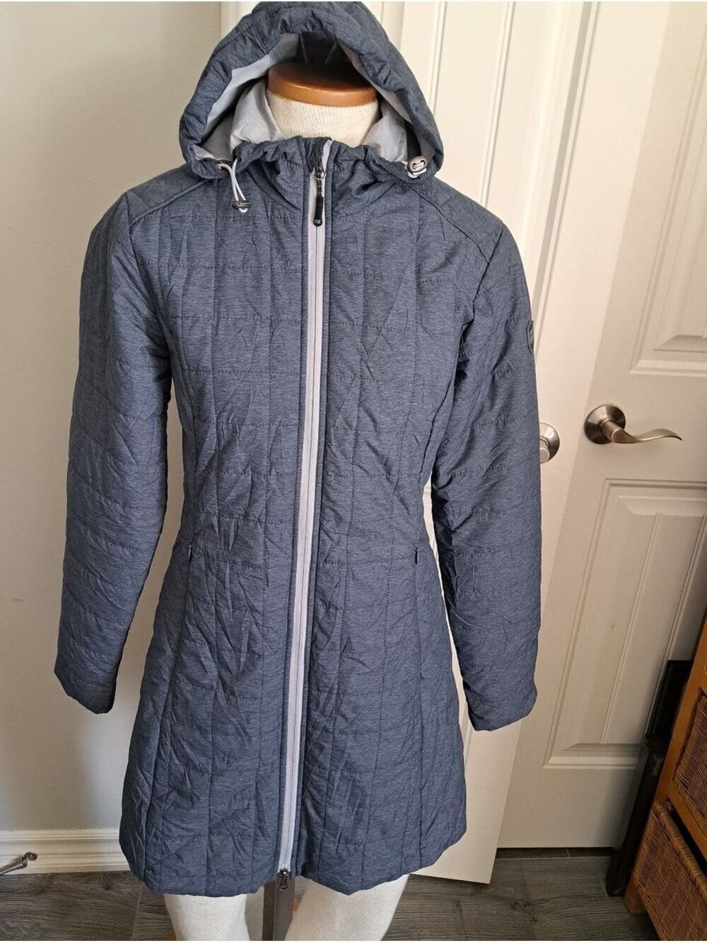 CUTTER & BUCK WeatherTec ladies lightweight quilted jacket coat coastal blue XS